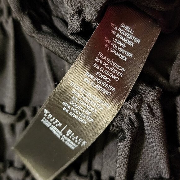 WHBM Black Ruched Top - Size Small - Picture 7 of 7